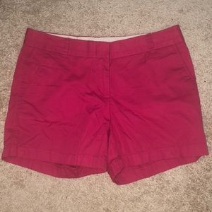 J. Crew Chino Pink Shorts